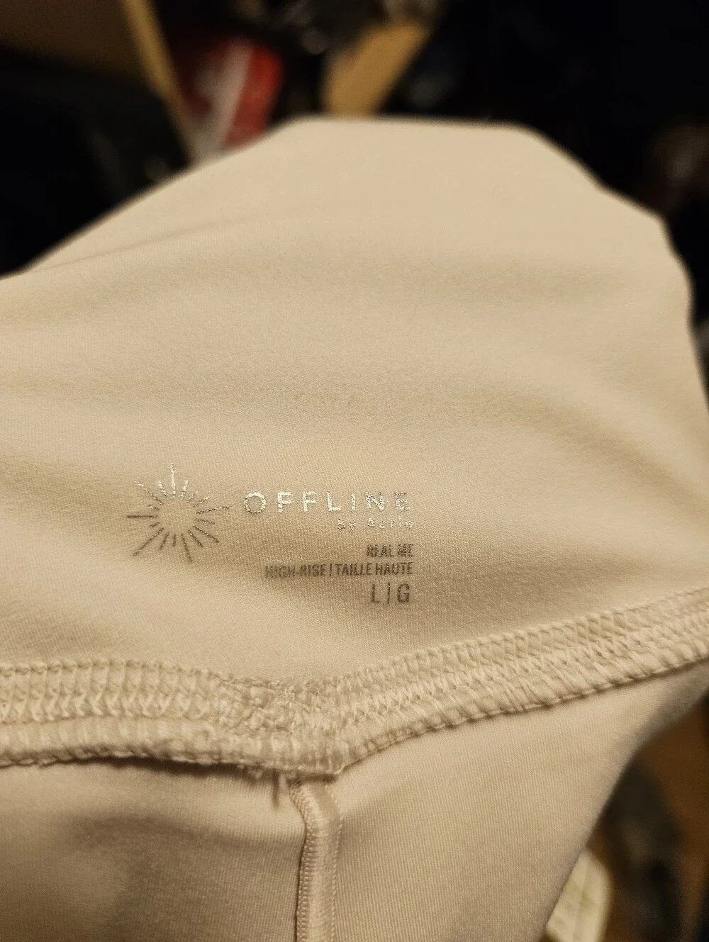 OFFLINE By Aerie Real Me Seersucker Crossover Flowy Short In Cake Batter/ Large